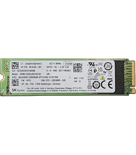 SK Hynix HFS512GD9TNG SSD 512GB PC601 NVMe M.2 2280